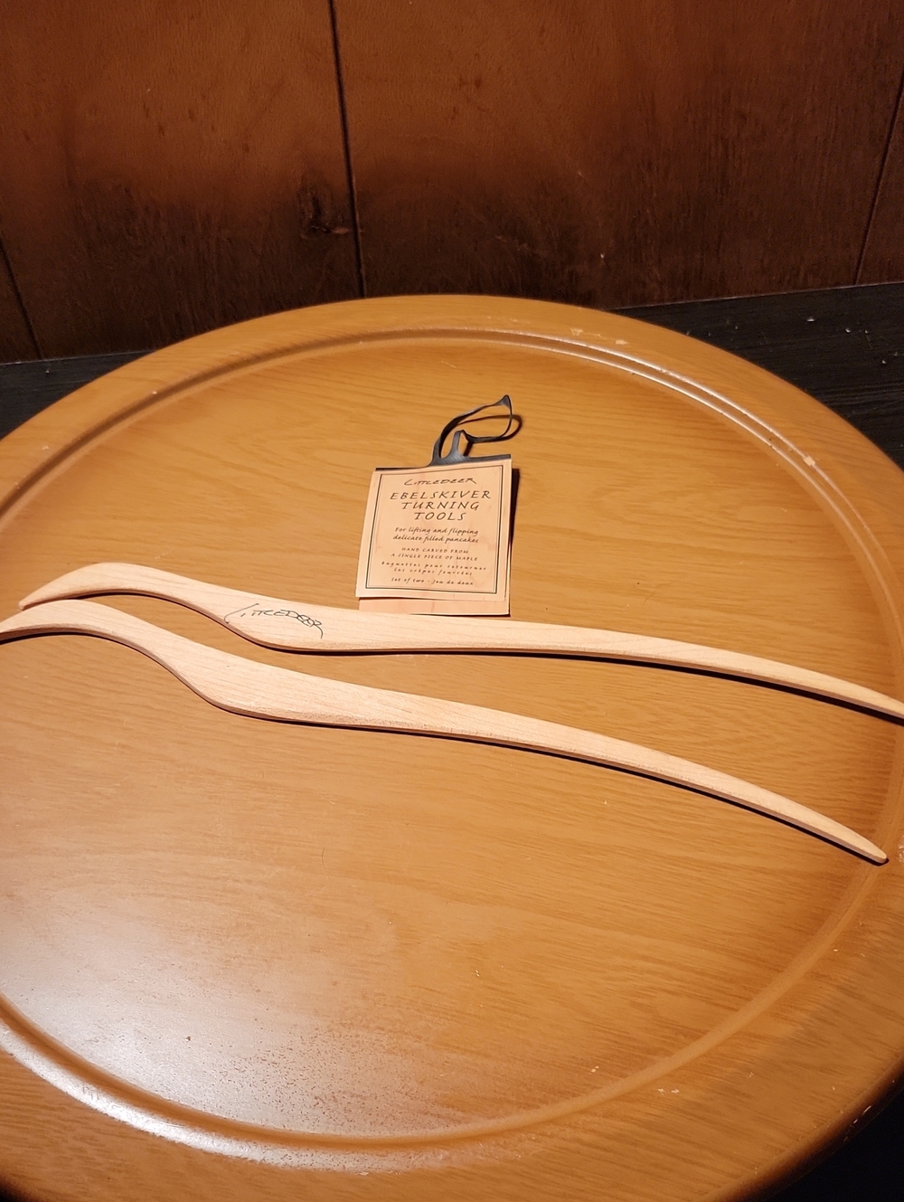 Williams Sonoma Light Wood Serving Utensil Pair
